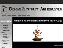 Tablet Screenshot of bonsai-armbruster.de